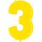 Цифра "3" -  Яркий желтый /Grabo                     